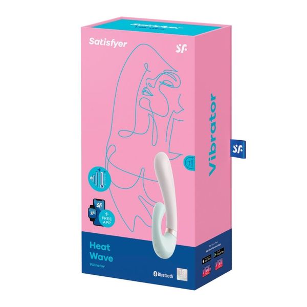 Вибратор-кролик Satisfyer Heat Wave, 20 см (мятный) 13237 фото