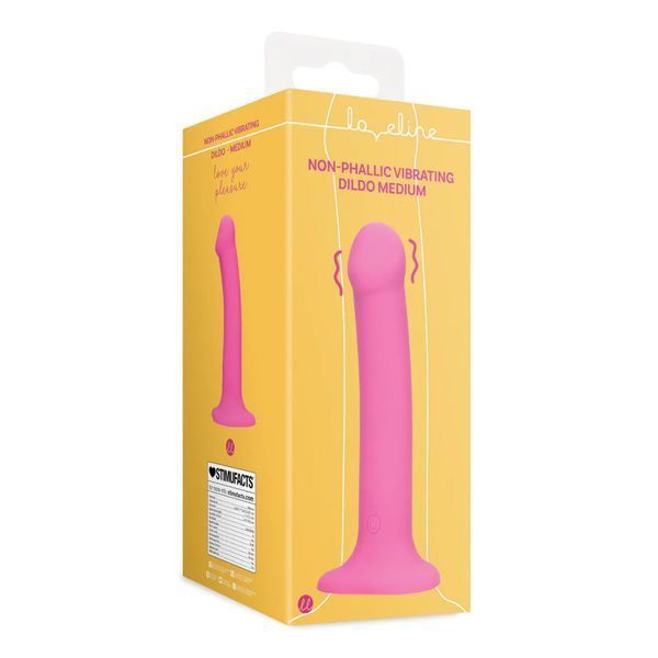 Фалоімітатор Loveline Non-Phallic, 18.1 см (рожевий) 217728 фото