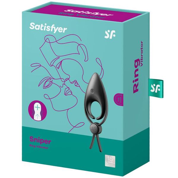 Эрекционное кольцо Satisfyer Sniper, 14,5 см (черный) 13428 фото