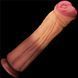 Фаллоимитатор LoveToy Dual Layered Silicone Cock 12", 30 см (коричневый) 59670 фото 2