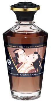 Согревающее массажное масло Shunga Aphrodisiac Warming Oil шоколад, 100 мл 15132 фото