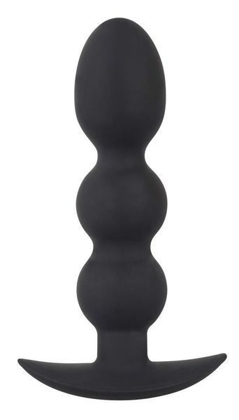 Анальна пробка Orion Black Velvets Heavy Beads, 13,3 см (чорний) 13260 фото
