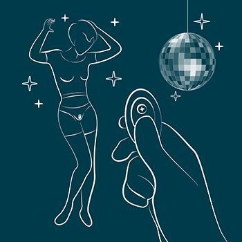 Вибратор в трусики Party Romp, 8.7 см (фиолетовый) 206742 фото