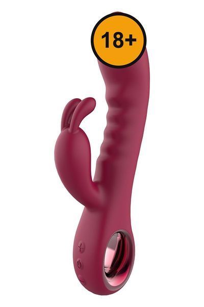 Вибратор-кролик Glam Rabbit Vibe, 22 см (красный) 51926 фото