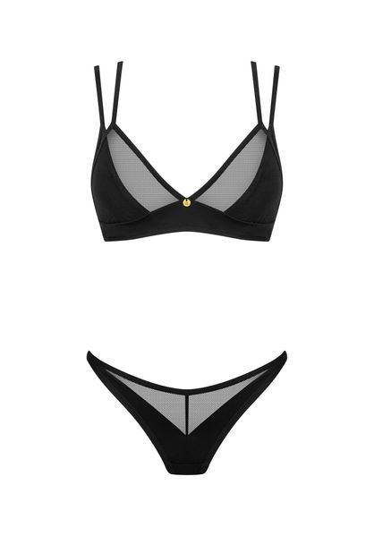 Комплект эротического белья Obsessive Nesari, M/L (черный) 52664 фото