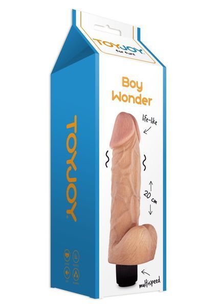 Вібратор ToyJoy Boy Wonder, 20 см (тілесний) 38203_EU фото