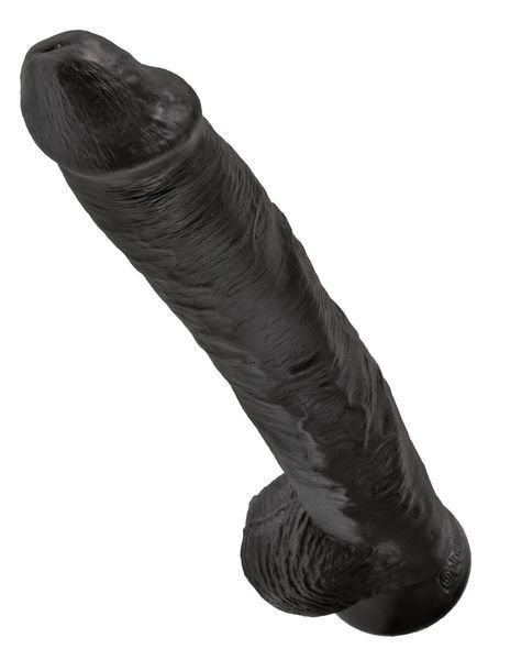 Фаллоимитатор King Cock 14" With Balls, 37 см (черный) 68952 фото