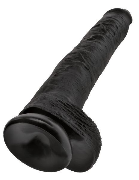 Фаллоимитатор King Cock 14" With Balls, 37 см (черный) 68952 фото