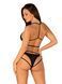 Комплект белья Obsessive Cobra Nive, L/XL (черный) 27386 фото 2