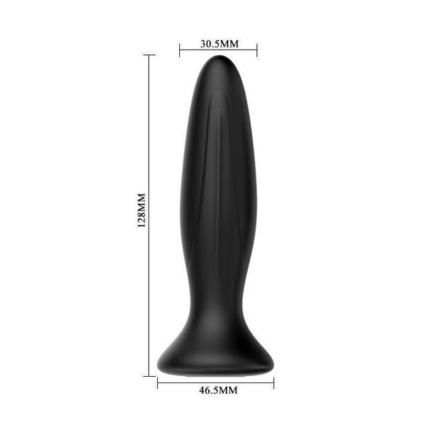 Анальная пробка LyBaile Mr.Play Vibrating Butt Plug, 12.8 см (чёрный) 18122 фото