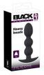 Анальна пробка Orion Black Velvets Heavy Beads, 13,3 см (чорний)