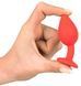 Анальная пробка с кристаллом Colorful Joy Jewel Red Plug Small, 7,2 см (красный) 9856 фото 8