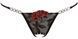 Трусики-стрінги String Rose Crotchless, M/L (чорний) 41394_EU фото 4