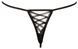 Трусики-стрінги String Rose Crotchless, M/L (чорний) 41394_EU фото 5