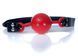 Кляп Fetish B - Series Ball Gag, 4.2 см (черный с красным) 43840_EU фото 4