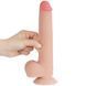 Фалоімітатор LoveToy Sliding-Skin Dual Layer Dong, 22 см (тілесний) 44730 фото 3