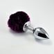 Анальная пробка LoveToy Large Silver Plug, 17 см (черный) 28406 фото 2