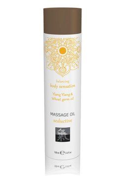 Массажное масло Shiatsu Body Massage Oil Seductive Ylang Ylang & Wheat Germ, 100 мл 16278 фото
