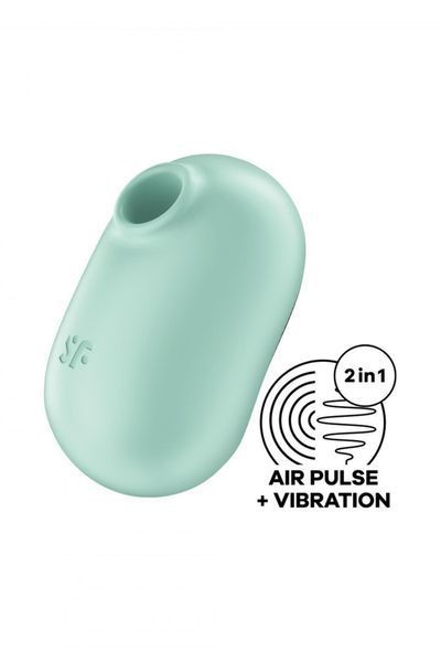 Вакуумный стимулятор клитора с вибрацией Satisfyer Pro To Go 2 (мятный) 15025_EU фото
