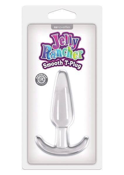 Анальна пробка Jelly Rancher T-Plug Smooth, 10,9 см (прозорий) 11640 фото