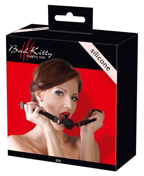 Кляп Bad Kitty Naughty Toys (черный) 13564 фото Кляп Bad Kitty Naughty Toys (черный) 13564 фото