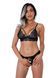 Комплект белья Daring Intimates Bra and Crotchless Panty, S/M (черный) 125194 фото 1