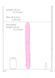 Двухсторонний фаллоимитатор RealRock Crystal Clear Double Dildo 18'', 45 см (розовый) 52184 фото 4