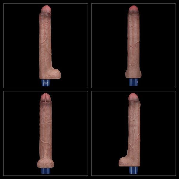 Вибратор Lovetoy Real Softee 10.5", 26,5 см (коричневый) 44748 фото