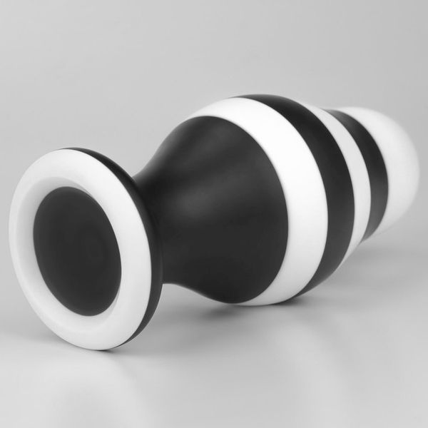 Анальна пробка LoveToy X-Missioner, 17 см (чорно-білий) 16207 фото Анальна пробка LoveToy X-Missioner, 17 см (чорно-білий) 16207 фото