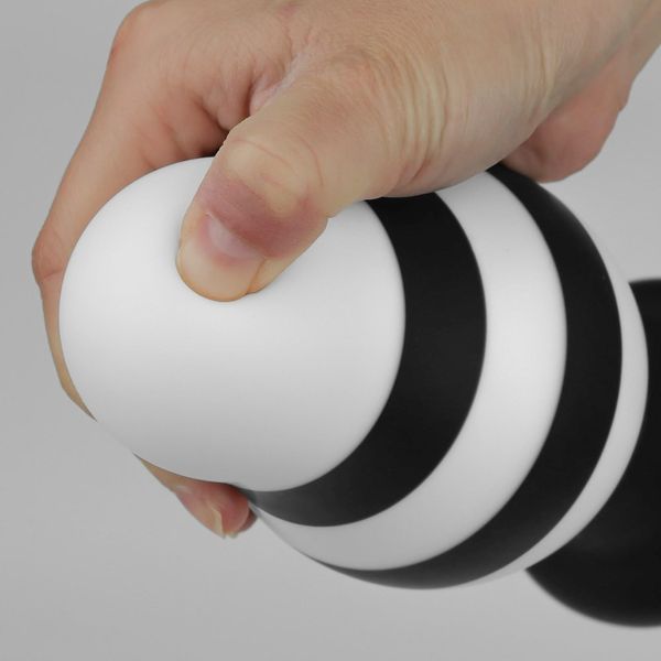 Анальна пробка LoveToy X-Missioner, 17 см (чорно-білий) 16207 фото Анальна пробка LoveToy X-Missioner, 17 см (чорно-білий) 16207 фото