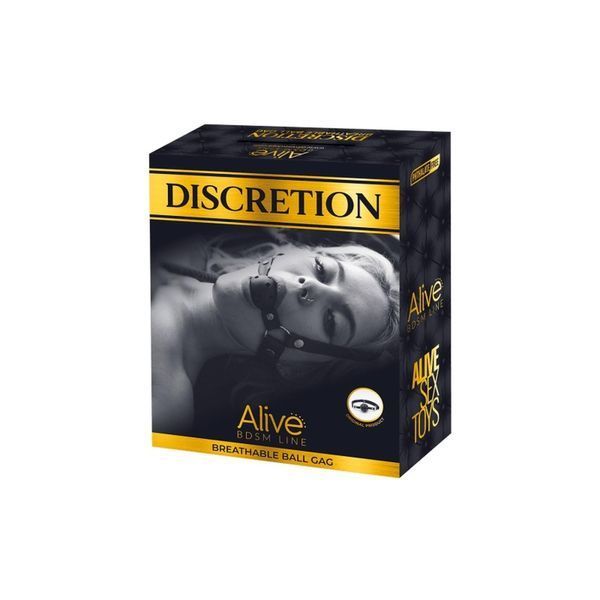 Кляп воздухопроницаемый Alive Discretion, 4,5 см (красный) 33642 фото