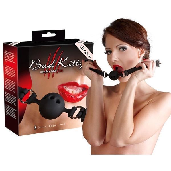 Кляп Bad Kitty Naughty Toys (черный) 13564 фото Кляп Bad Kitty Naughty Toys (черный) 13564 фото