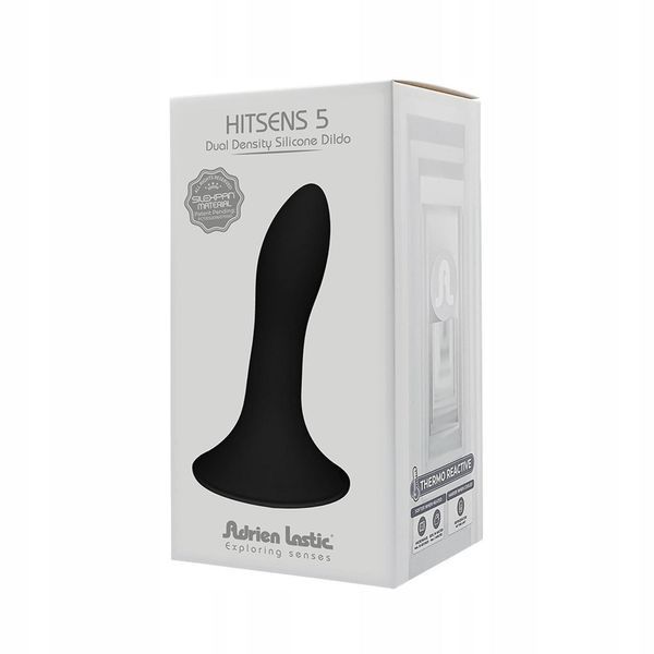 Фалоімітатор Adrien Lastic Hitsens 5, 12.9 см (чорний) 17754 фото