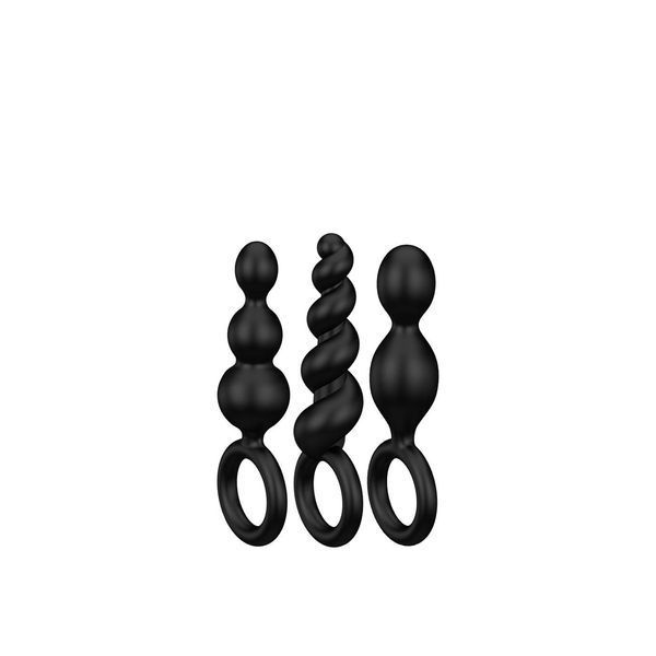 Набор анальных пробок Satisfyer Booty Call, 3 шт (черный) 9381_EU фото