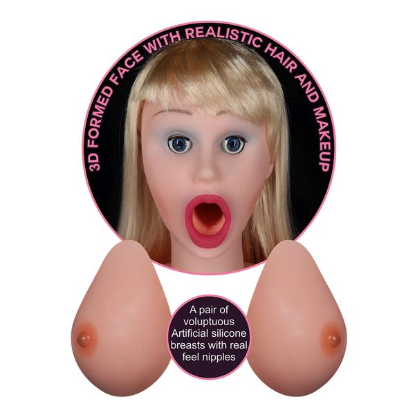 Секс-кукла LoveToy Silicone Boobie Super Love Doll, 152 см (брюнетка) 14598 фото