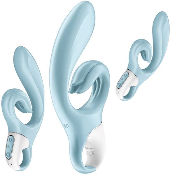 Вибратор-кролик Satisfyer Love Me, 22 см (голубой) 15082 фото