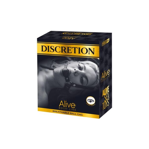 Кляп воздухопроницаемый Alive Discretion, 4,5 см (красный) 16821 фото