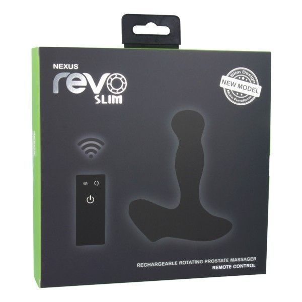 Стимулятор простаты Nexus Revo Slim, 11 см (черный) 68702 фото