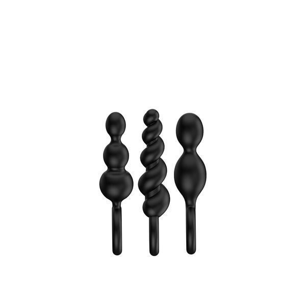 Набор анальных пробок Satisfyer Booty Call, 3 шт (черный) 9381_EU фото