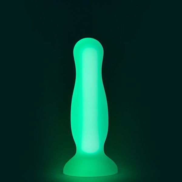 Анальна пробка Radiant Glow In The Dark Small, 11 см (зелений) 37288 фото