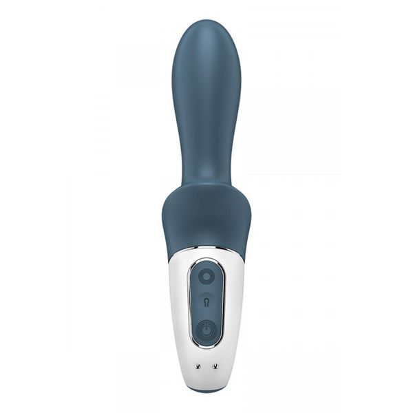 Анальний вібратор Satisfyer Air Pump Booty 2, 19 см (сірий) 15636 фото