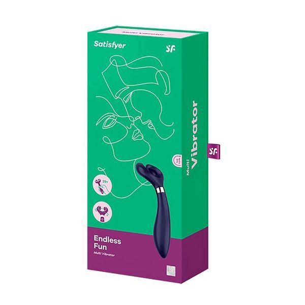 Вібратор Satisfyer Endless Fun, 23.5 см (синій) 30255 фото