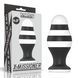 Анальна пробка LoveToy X-Missioner, 17 см (чорно-білий) 16207 фото 1