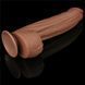 Фалоімітатор LoveToy Sliding-Skin Dual Layer Dong King Sized, 31 см (коричневий) 22400_EU фото 4