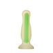 Анальна пробка Radiant Glow In The Dark Small, 11 см (зелений) 37288 фото 2