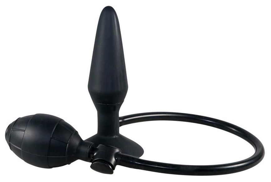 Анальная пробка True Black Inflatable Anal Plug, 15 см (черный) 5163 фото