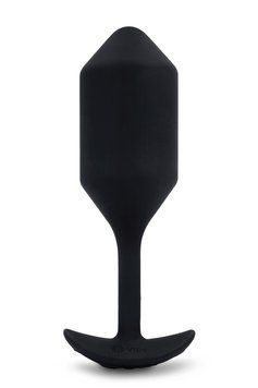 Анальная пробка с вибрацией B-Vibe Vibrating Snug Plug 4, 15 см (черный) 104284 фото
