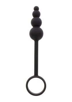 Анальна пробка з ерекційним кільцем ToyJoy Anal Plug & Penis Ring, 22 см (чорний) 73346 фото