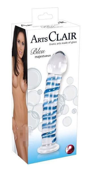 Фалоімітатор You2Toys Arts Clair Bleu Majestueux, 18 см (мульти) 18990 фото