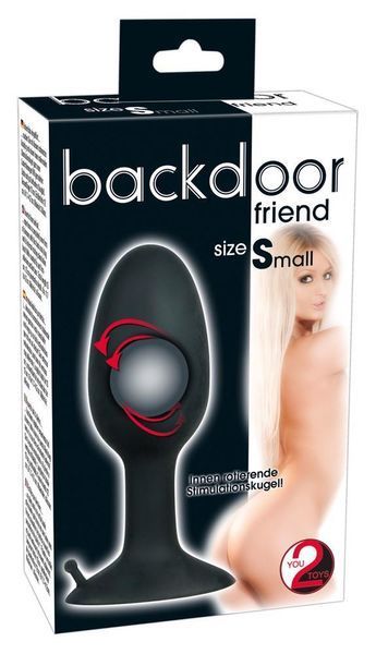 Анальна пробка Orion Backdoor Friend Small, 9 см (чорний) 10242 фото